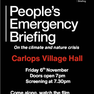 The People’s Emergency Briefing - Friday 6th Nov 7-7.30pm - Free entry