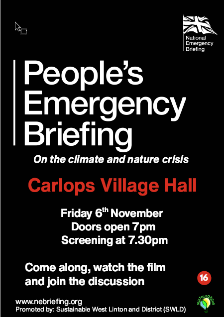 The People’s Emergency Briefing - Friday 6th Nov 7-7.30pm - Free entry