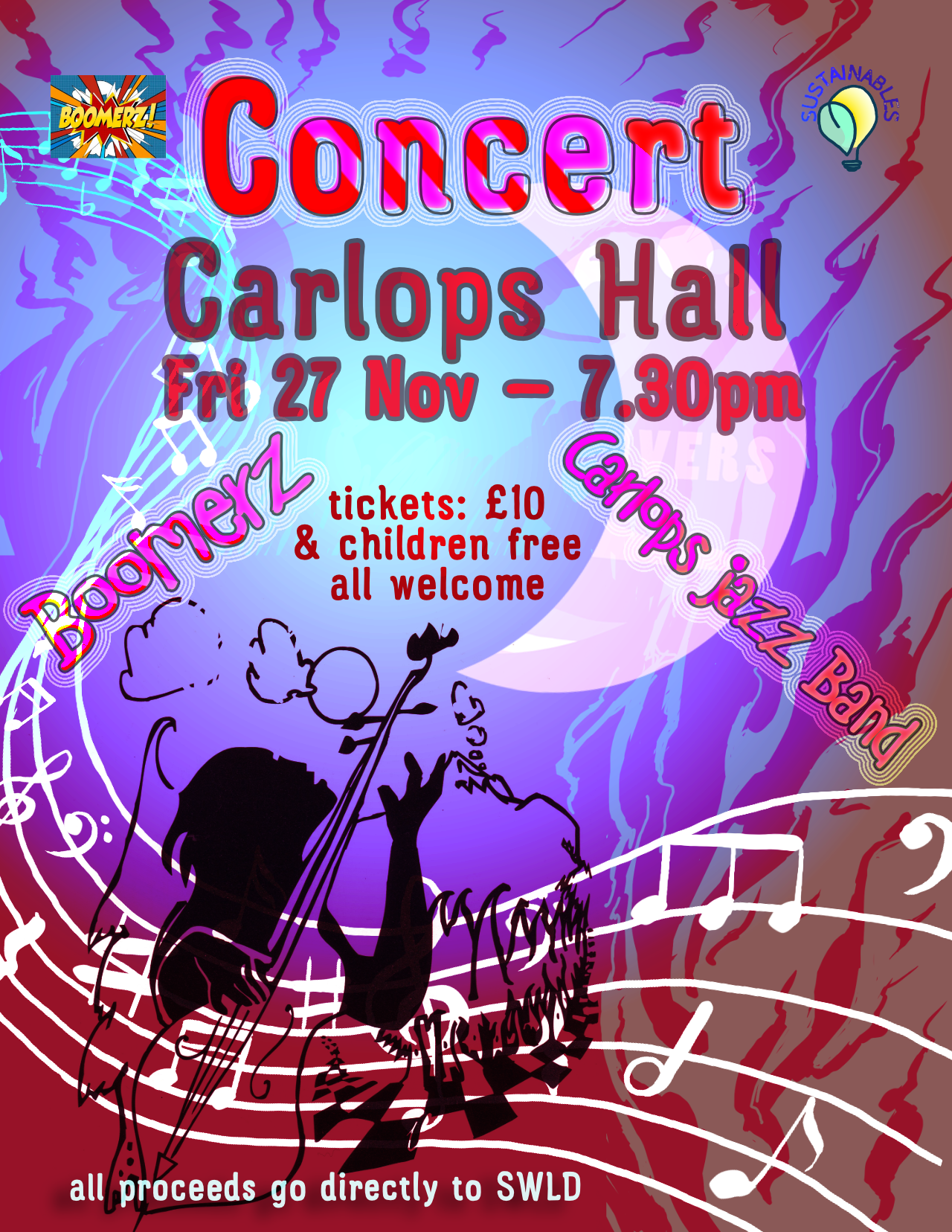 Boomerz and The Amazing Carlops Jazz Band: Friday 27th Nov: 7.30pm